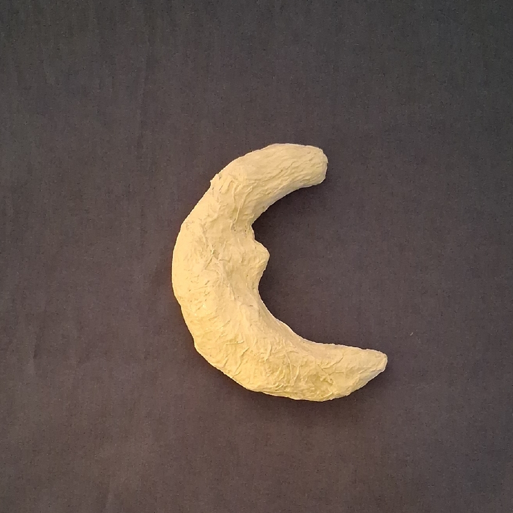 Cream Crescent Moon Decor